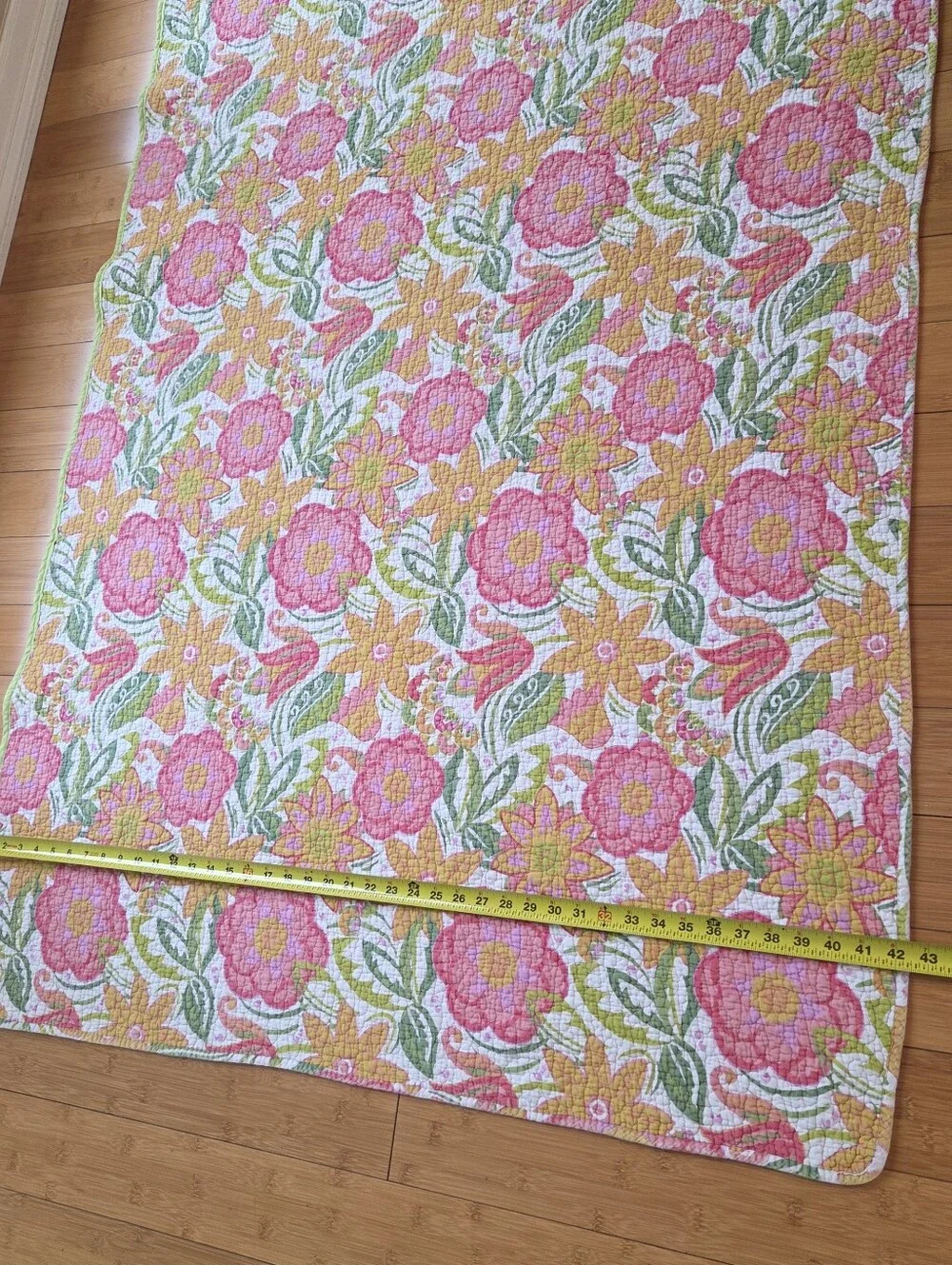Cotton Reversible Bed Runner Quilt Bed Scarf Bench Cushion Topper Throw